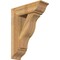 Ekena Millwork Funston Traditional Rough Sawn Bracket w/ Offset Brace, Western Red Cedar, 8"W x 24"D x 32"H BKT0806X24X32FST01RWR - alternate 1